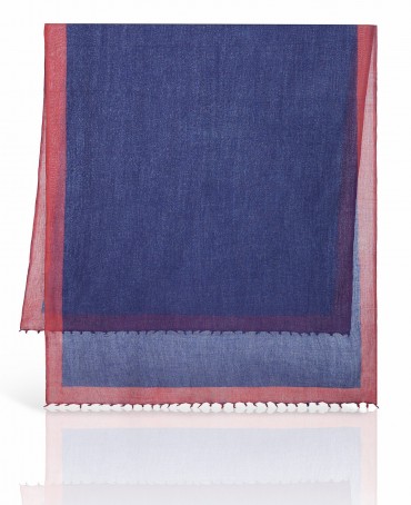 Палантин Унисекс W-BORDE/BLUE.MARON